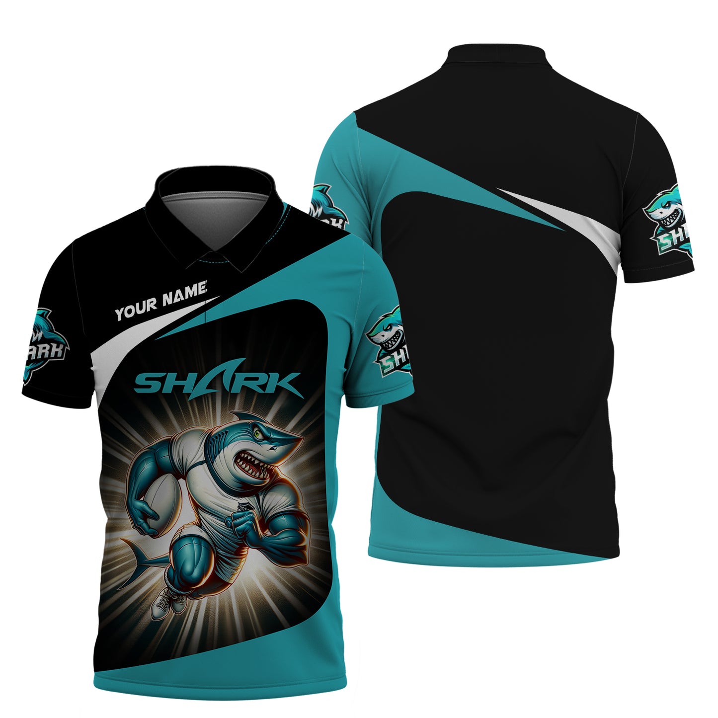 Cronulla Sharks 3D Shirt Rugby Custom T-Shirts