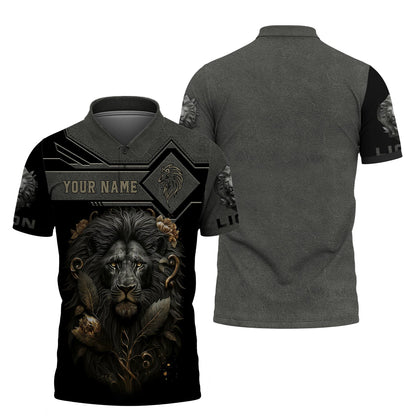 Lion Griesbach Gold And Black Spirit Animal 3D Shirts Lion Custom T-Shirts, Zipper Hoodie