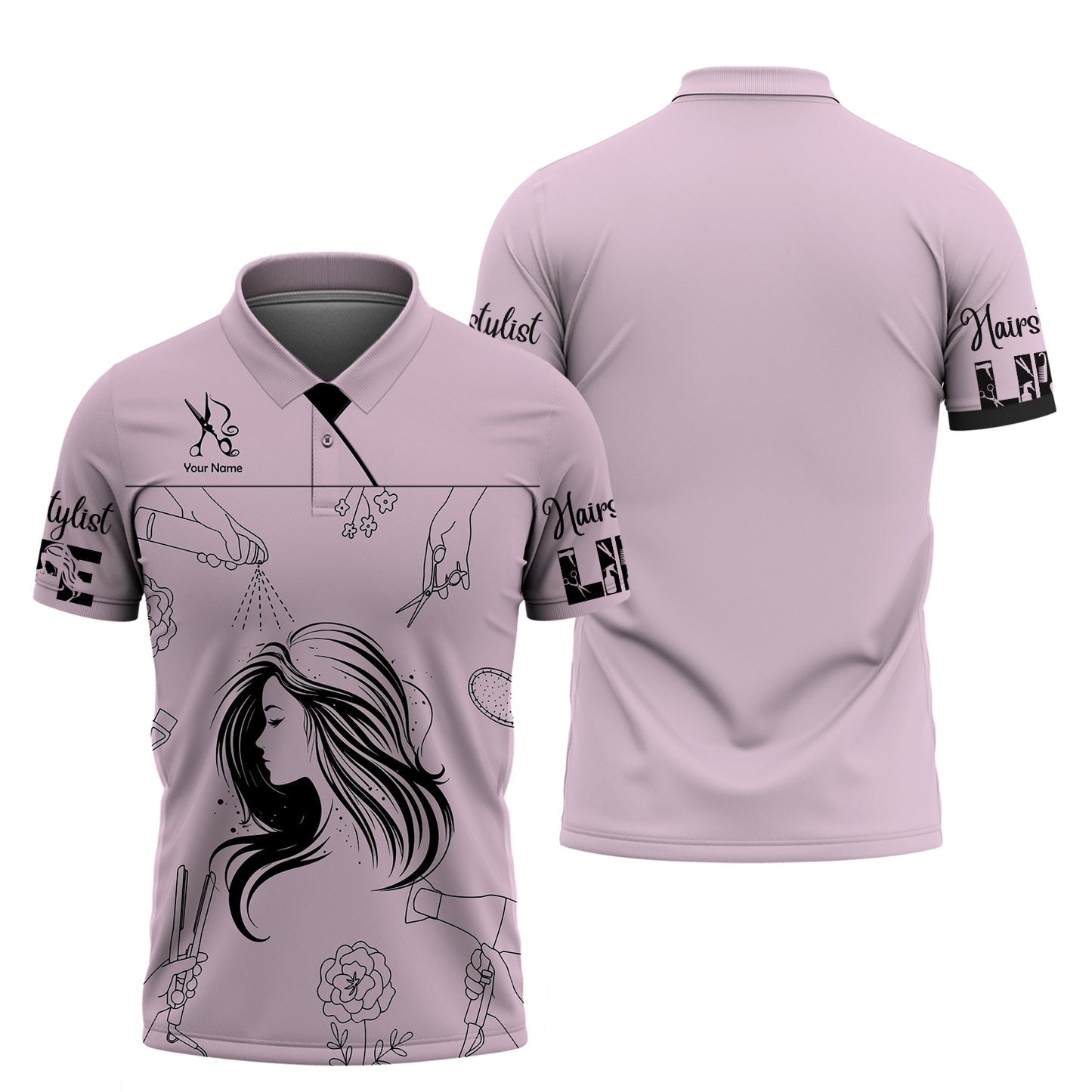 Hairdresser Tools 3D Shirt Hair Stylist Custom T-Shirts