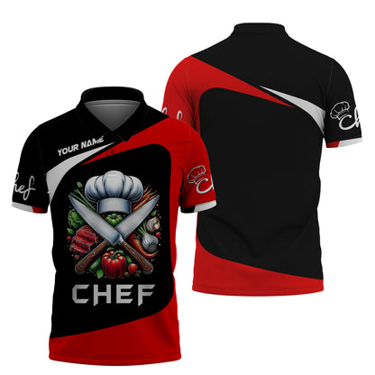 Unisex Knives Chef Custom T-Shirts Gif For Chef, Cooking Chef 3D Shirt