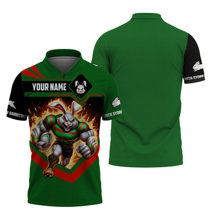 Rugby Custom T-Shirts South Sydney Rabbitohs 3D Shirt