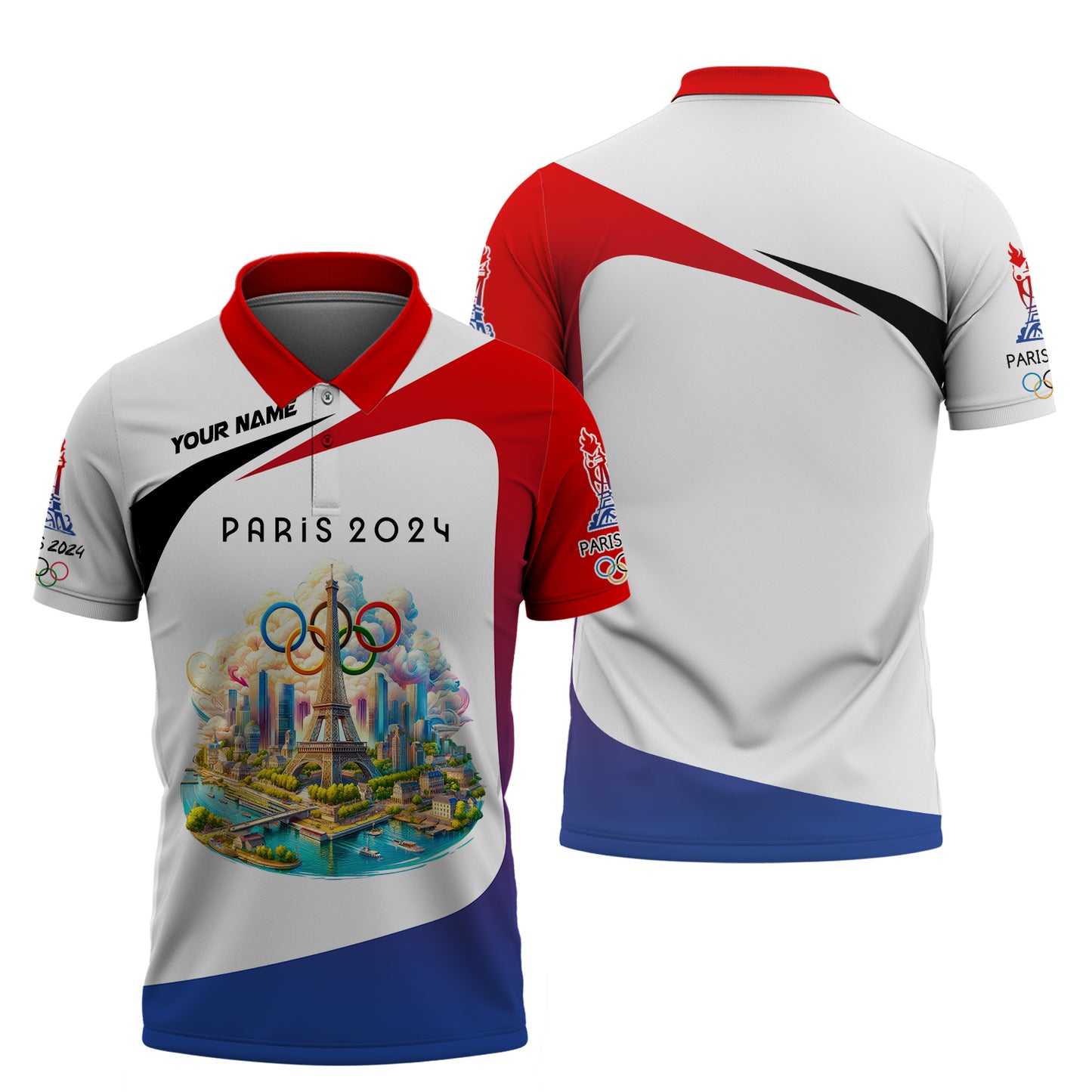 Olympic Custom T-Shirts Road To Paris 2024 3D Shirt