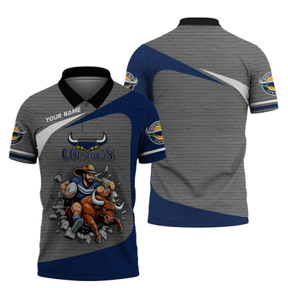 Rugby Lover Custom T-Shirts North Queensland  Cowboys 3D Shirts