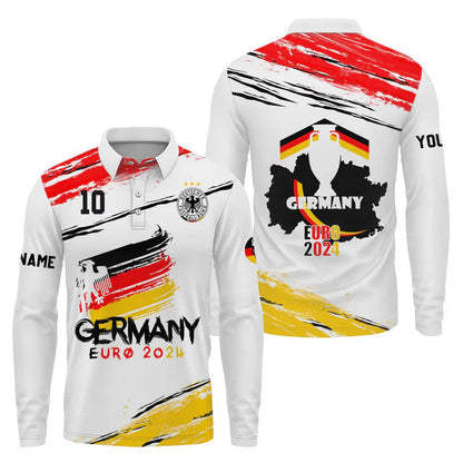 Zipper Hoodie Unisex Shirt - Custom Name Shirt, Germany National Team Euro 2024 Shirt