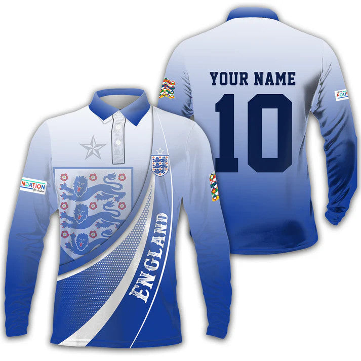 Zipper Hoodie Unisex Shirt - Custom Name And Number, England Euro 2024 Shirt